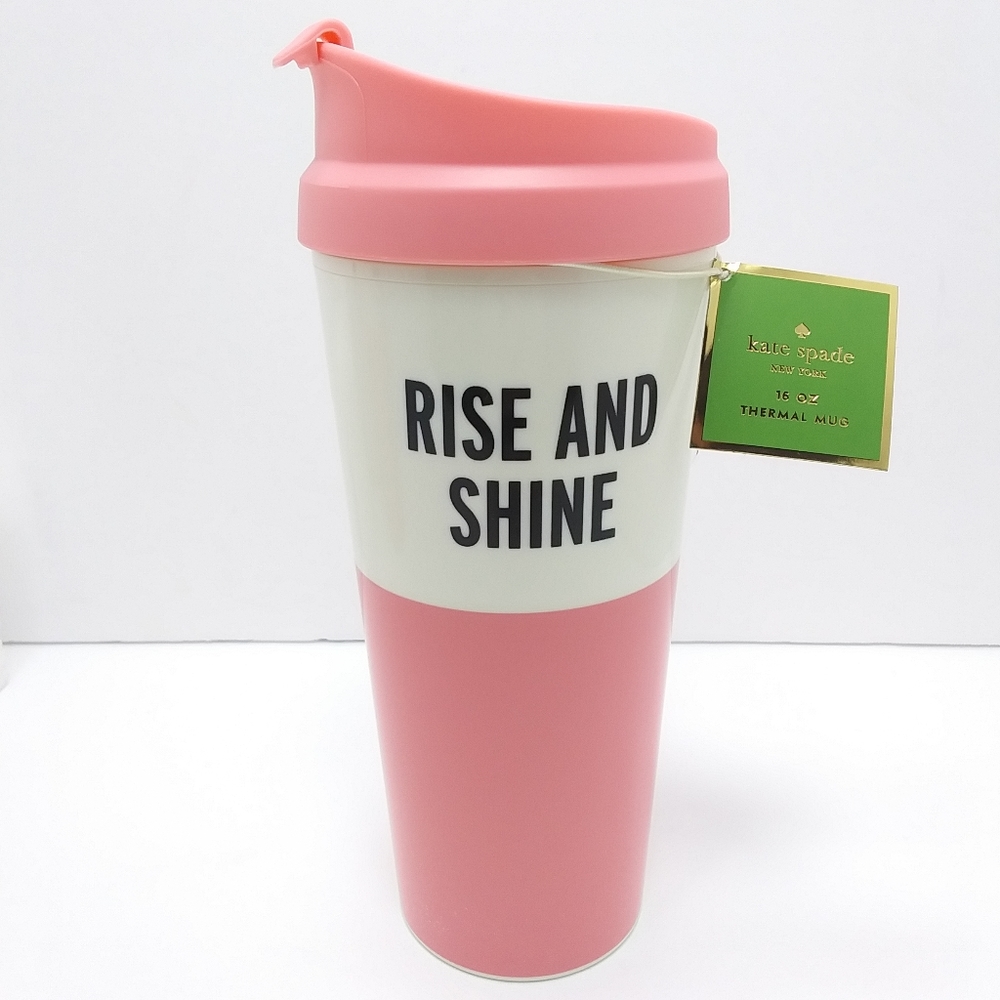 KATE SPADE Rise and Shine 16 oz Thermal Mug NWT - Picture 12 of 12